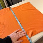 None Josephine Chaus 90s Soft Orange Knit Short Sleeve Sweater Top Size Large Photo 7