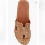 L'Amour Des Pieds Catiana Platform Sandal Cork Gold Metallic Slip On Heeled 11 Tan Photo 1