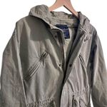 American Eagle Women’s vintage Y2K khaki green utility jacket coat size small Photo 1