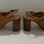 Madewell  Cindy Braided Desert Camel Brown Sandals 7.5 Leather Shoes Excellent Photo 3