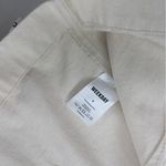 Weekday  womens khaki canvas blouse top S white tan sexy blazer Photo 8