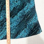 New York & Company Blue Geometric Flowy Short Skirt Size XL 90’s Y2K Photo 2