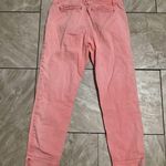 Pilcro  Stet Light Pink Tapered Mid Rise Cropped Twill Pants Stretch 26 Photo 2