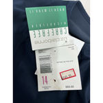 Liz Claiborne Womans Lizgolf 14 Navy 1 Piece Culotte Sleeveless Knee Length 14 Photo 3