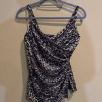 MiracleSuit  Tankini Swim Suit Top Wild Side Mirage Layered Animal Print Brown 10 Photo 4