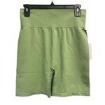 We Wore What  Seamless Fair Green Biker Short Sizse Large $88 NEW Athleisure Photo 0