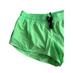 LULULEMON Neon Green Running Lined Workout Shorts Size 8 Photo 4