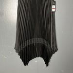 Karl Lagerfeld Karl‎ Lagerfeld Black Asymmetrical Pleated Midi Skirt Size XS Photo 3