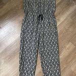 Lou & grey Sleeveless Jumpsuit Black White Boho Festival Pockets ~ Size M Photo 9