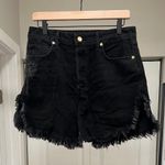 Good American Black High Waisted Shorts Photo 0