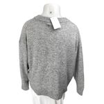 H&M NEW Womens Gray Metallic Sequin Long Sleeve Crew Neck Sweater Top Size XXL Photo 1