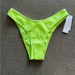Salt + Cove Neon Yellow Textured Bikini Bottoms Women’s Size S NWT Green Photo 2