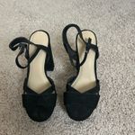 Wild Diva  Black Suede Heels Photo 1