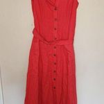 Saloni Bibba Belted Cotton And Linen Photo 0