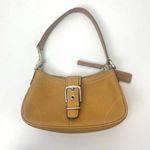 Coach Tan Genuine Leather Mini Shoulder bag Purse Soho hobo Vintage Y2k Photo 0