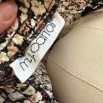 Vintage 90s MJ Carroll Floral Chiffon Prairie Skirt 1X. XL Brown Photo 4