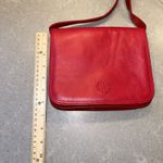 Giani Bernini EUC  Red Pebble‎ Leather Crossbody Handbag Purse Photo 9