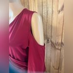 Woman’s jumpsuit pants with zipper in back and no shoulder sleeve Sz XL Red Photo 1