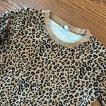 J.Crew  Leopard Crewneck Sweatshirt Size XS Animal Print Photo 2
