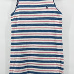 Ralph Lauren Polo Striped Tank Dress Women's Medium Blue White Pink Casual Photo 0