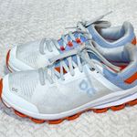 ON Women's Cloudsurfer 6 Running Sneakers White Orange Size 7.5 Photo 2