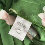 Mes Amies Green Floral Print Pleated Midi Dress Women Size 8 Garden Party Satin Photo 9