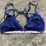 SAVAGE X FENTY Royal Blue Baroque Bondage Front Closure Bralette and Garter Set Size undefined Photo 8