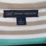 Brooks Brothers  M Cotton Crew Neck Striped Sweater Long Sleeve Photo 3
