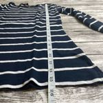 Long Tall Sally Women Long Sleeve Tee Shirt XS Extra Small TALL Navy Blue White Photo 8