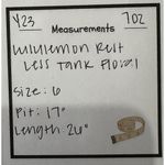 Lululemon Womens Rest Less Tank Top Heather Black Gray Angel Wing Print Size 6 Photo 6