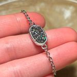 Kendra Scott Elaina Multicolored Druzy Silver Adjustable Bracelet Photo 13