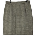 H&M  Light Brown Houndstooth Plaid Pencil Skirt 8 Photo 0