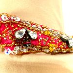 Hot Pink Gold Polka Dot Halter Gown 16 Beaded Corset Back Prom Pageant Princess Photo 10