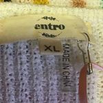 Entro Oversized rainbow striped NWT v neck sweater Photo 3