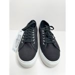 Superga  Sneakers Classic Black Canvas Mens Size 8 Lace Up Fashion Shoes NEW Photo 3