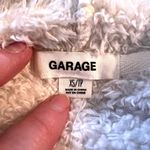 Garage Womens Sherpa Hoodie Fleece Hooded Sweatshirt Fuzzy White Pullover XS Photo 8