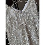 retrofete Haven Embellished Mini Dress White/Silver Womens Size Medium Silver Photo 13