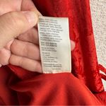 Free People  Vintage Women’s Red Stella Jacquard Blazer‎ Size Small Photo 5