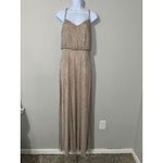 Adrianna Papell  Beaded‎ Gown Maxi Dress Sleeveless Formal Party Cocktail Size 2 Photo 3