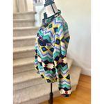 Patagonia Synchilla Snap Timber Twist Aztec Long Sleeve Aqua Blue Yellow Fleece Photo 1