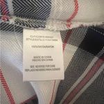 Want And Need Plaid Mini Dress Size M Lace up Front Red Blue and White Rayon Size M Photo 5