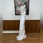 Show Me Your Mumu Elegant New  Jasmine White Satin Halter Dress! Photo 3