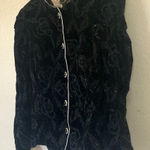 FINAL MARKDOWN Elegant r&k vintage Black Velvet evening Jacket medium Photo 0
