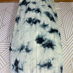 ZARA The Batik Tie Dye Midi Slip Skirt in Green Blue Size US XS Photo 2