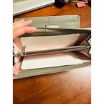 Coach Silver Gold Snap Optic Print Signature Metallic Wallet Photo 4