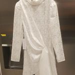 💕RONNY KOBO💕 Ria Side Knot Satin Dress ~ XS White NWT Photo 6