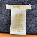 matty m  Gray Ribbed Knit Open Front Duster Sweater M Photo 7