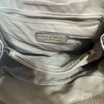 Embossed Tan Vegan Leather Backpack antique gold hardware Photo 4