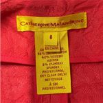 Catherine Malandrino Hot Pink Lace Print  Belted Pencil Skirt Photo 4