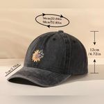 Spring Sunflower and Butterfly Hat nwt Black Photo 2